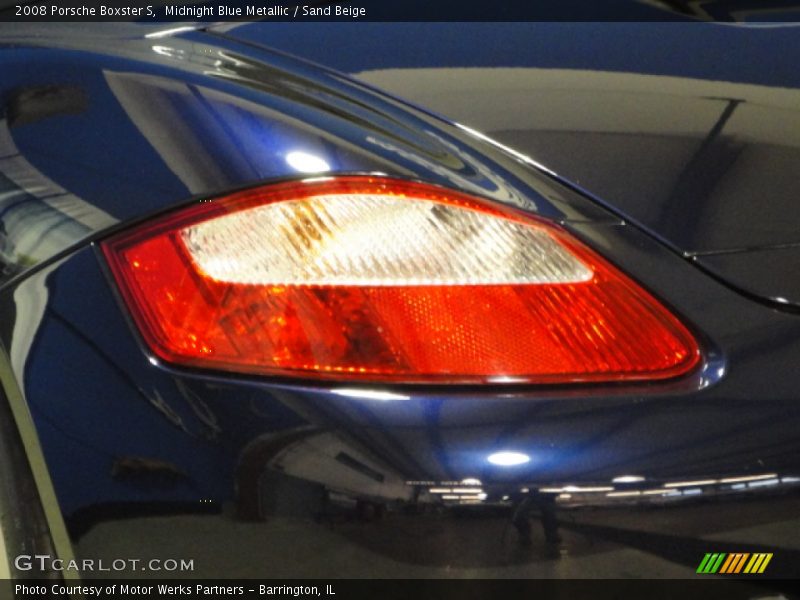 Midnight Blue Metallic / Sand Beige 2008 Porsche Boxster S