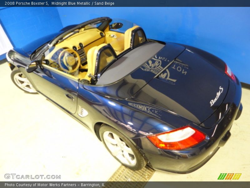 Midnight Blue Metallic / Sand Beige 2008 Porsche Boxster S