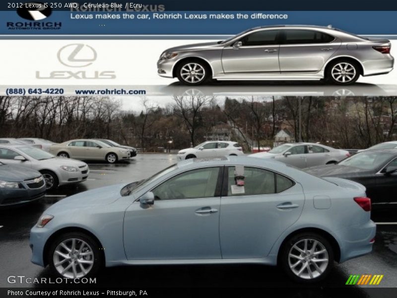 Cerulean Blue / Ecru 2012 Lexus IS 250 AWD