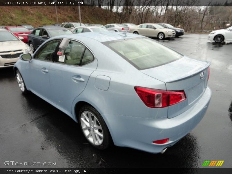 Cerulean Blue / Ecru 2012 Lexus IS 250 AWD