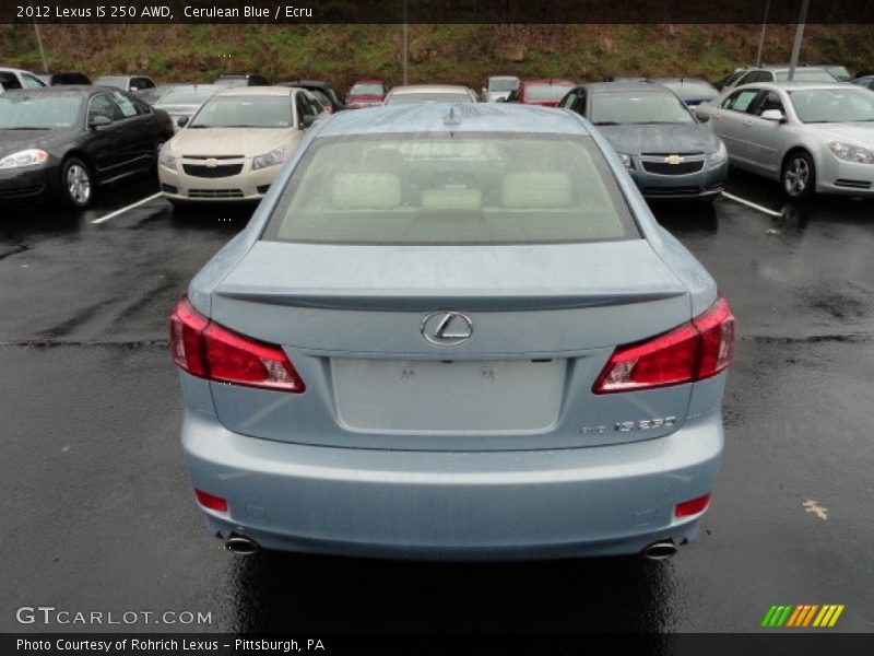 Cerulean Blue / Ecru 2012 Lexus IS 250 AWD