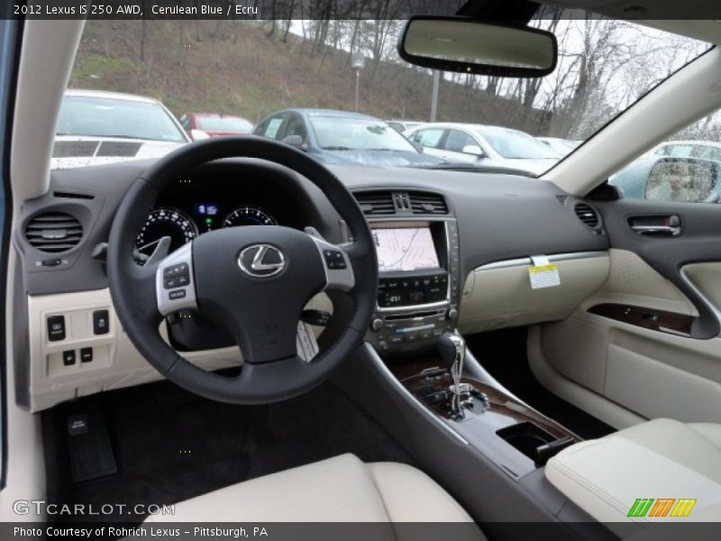 Cerulean Blue / Ecru 2012 Lexus IS 250 AWD