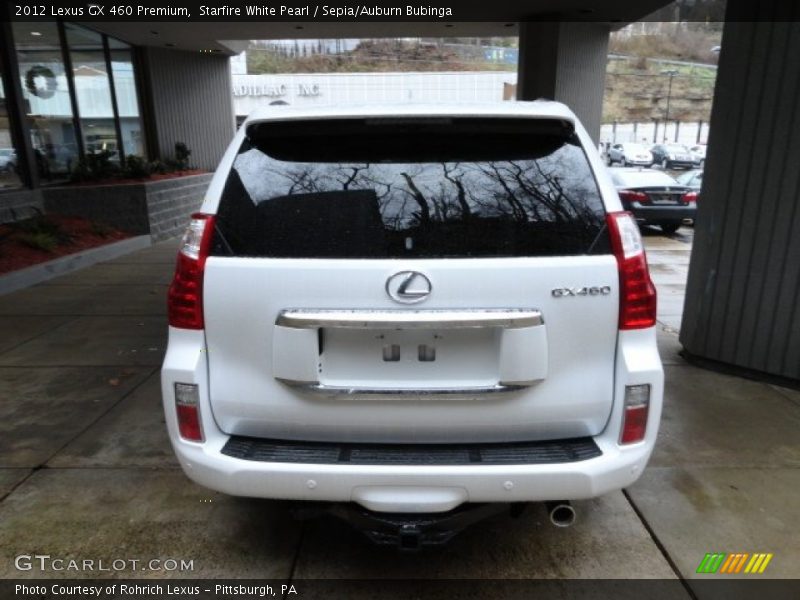 Starfire White Pearl / Sepia/Auburn Bubinga 2012 Lexus GX 460 Premium