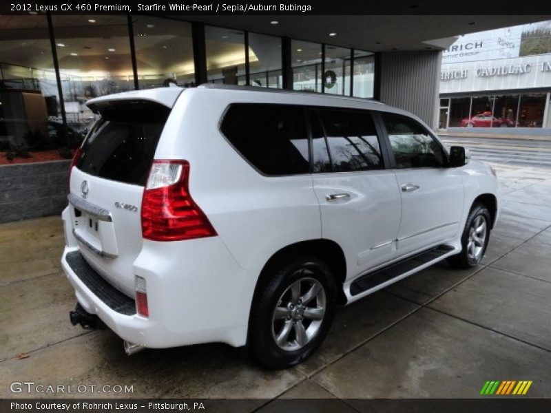 Starfire White Pearl / Sepia/Auburn Bubinga 2012 Lexus GX 460 Premium