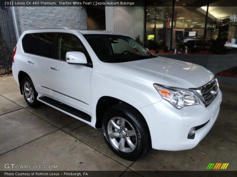 Starfire White Pearl / Sepia/Auburn Bubinga 2012 Lexus GX 460 Premium