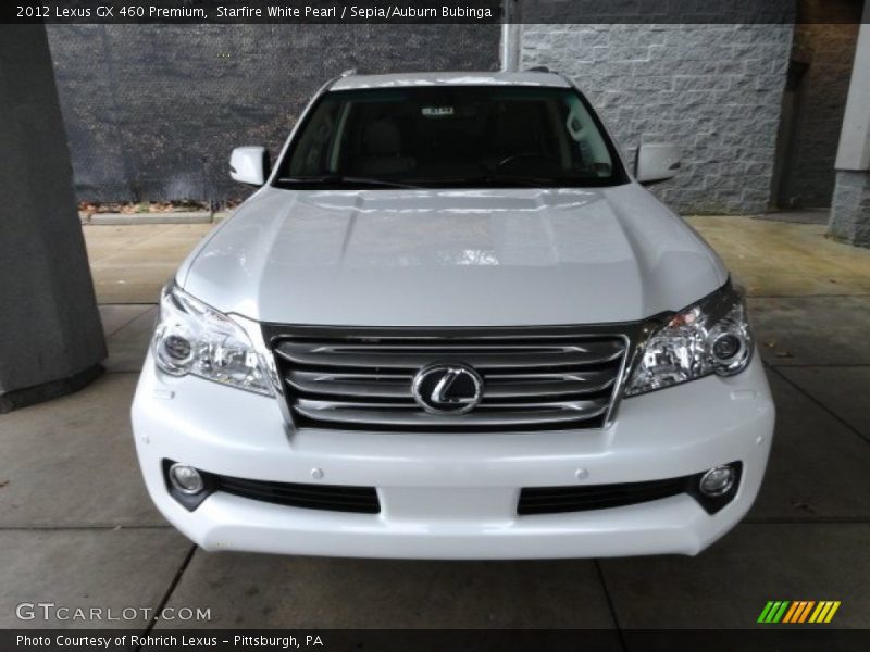 Starfire White Pearl / Sepia/Auburn Bubinga 2012 Lexus GX 460 Premium