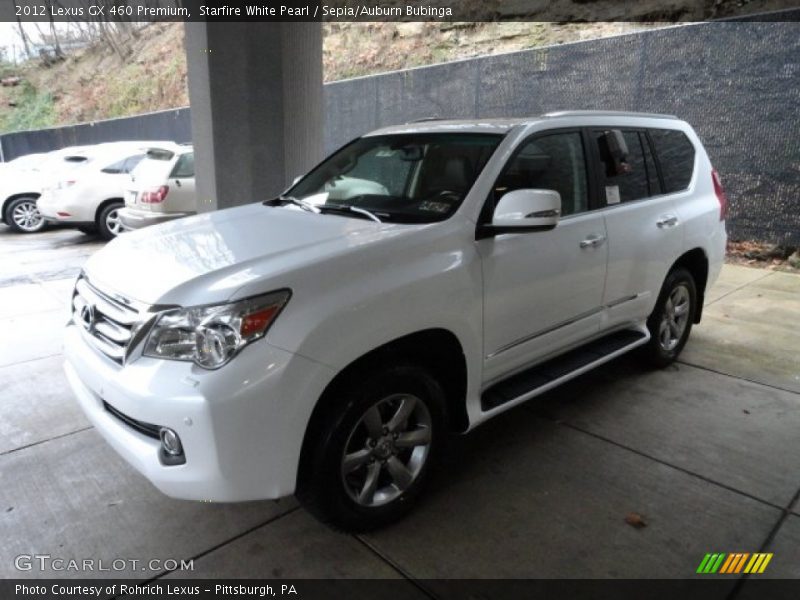 Starfire White Pearl / Sepia/Auburn Bubinga 2012 Lexus GX 460 Premium