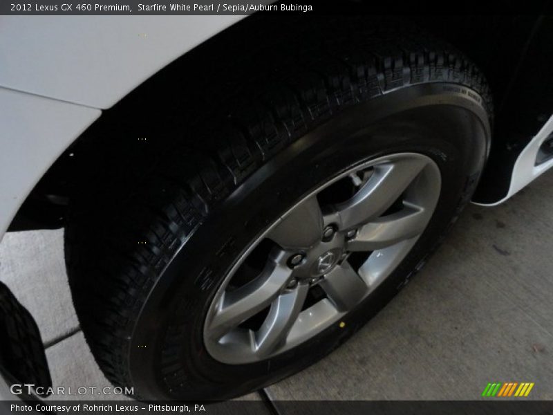 Starfire White Pearl / Sepia/Auburn Bubinga 2012 Lexus GX 460 Premium