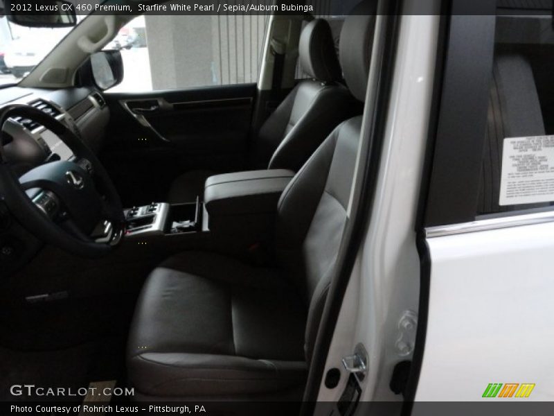Starfire White Pearl / Sepia/Auburn Bubinga 2012 Lexus GX 460 Premium