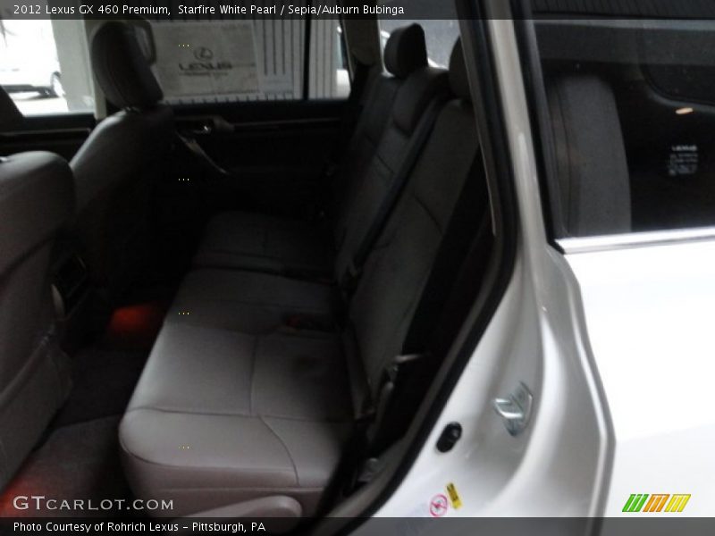 Starfire White Pearl / Sepia/Auburn Bubinga 2012 Lexus GX 460 Premium