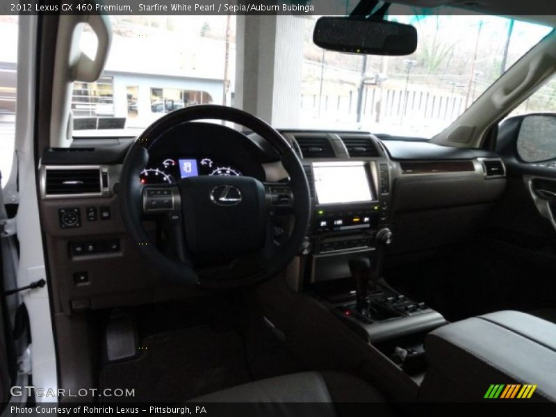 Starfire White Pearl / Sepia/Auburn Bubinga 2012 Lexus GX 460 Premium