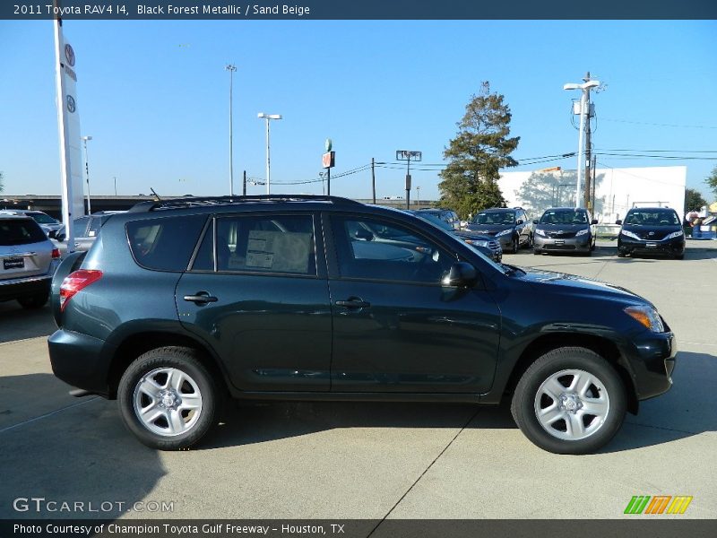 Black Forest Metallic / Sand Beige 2011 Toyota RAV4 I4