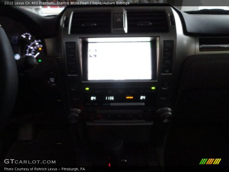 Starfire White Pearl / Sepia/Auburn Bubinga 2012 Lexus GX 460 Premium