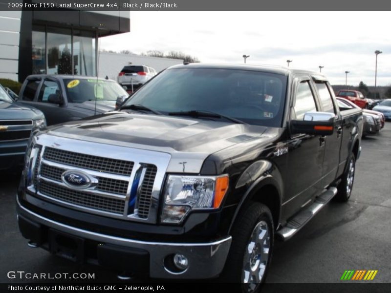 Black / Black/Black 2009 Ford F150 Lariat SuperCrew 4x4