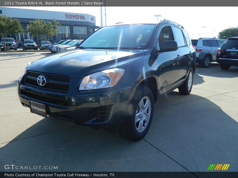 Black Forest Metallic / Sand Beige 2011 Toyota RAV4 I4