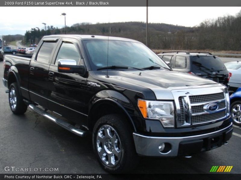 Black / Black/Black 2009 Ford F150 Lariat SuperCrew 4x4