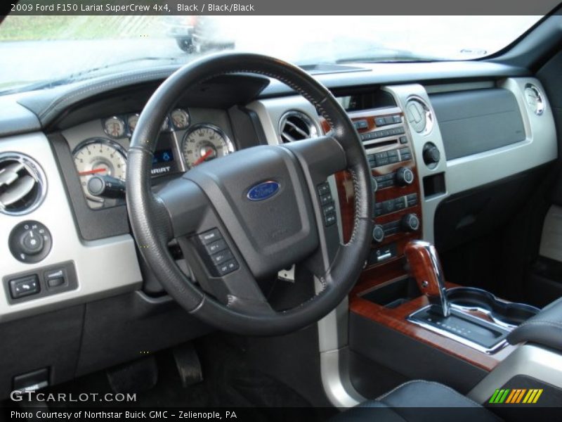 Black / Black/Black 2009 Ford F150 Lariat SuperCrew 4x4