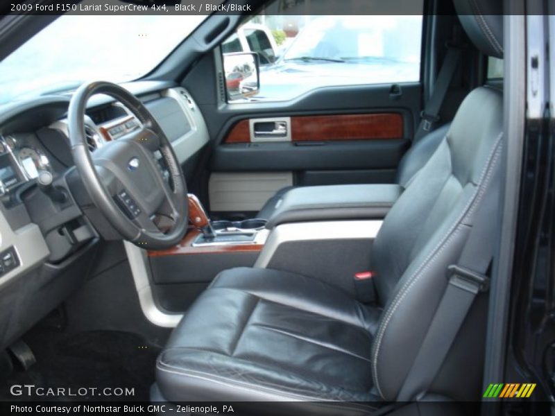 Black / Black/Black 2009 Ford F150 Lariat SuperCrew 4x4