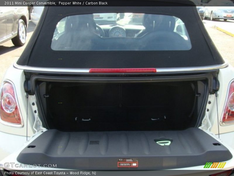 Pepper White / Carbon Black 2011 Mini Cooper Convertible