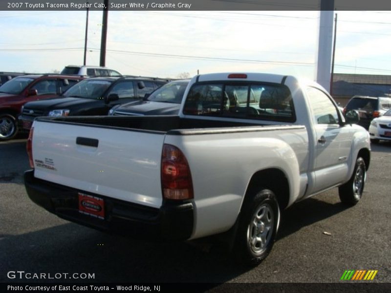 Super White / Graphite Gray 2007 Toyota Tacoma Regular Cab