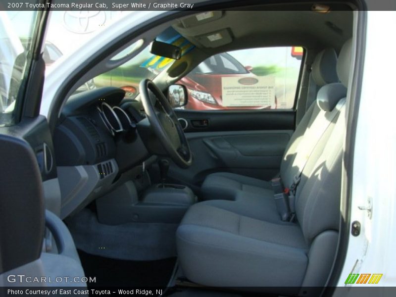 Super White / Graphite Gray 2007 Toyota Tacoma Regular Cab