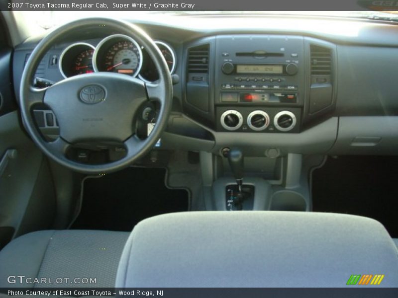 Super White / Graphite Gray 2007 Toyota Tacoma Regular Cab