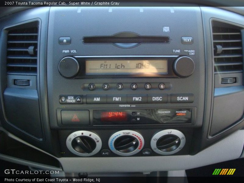 Super White / Graphite Gray 2007 Toyota Tacoma Regular Cab
