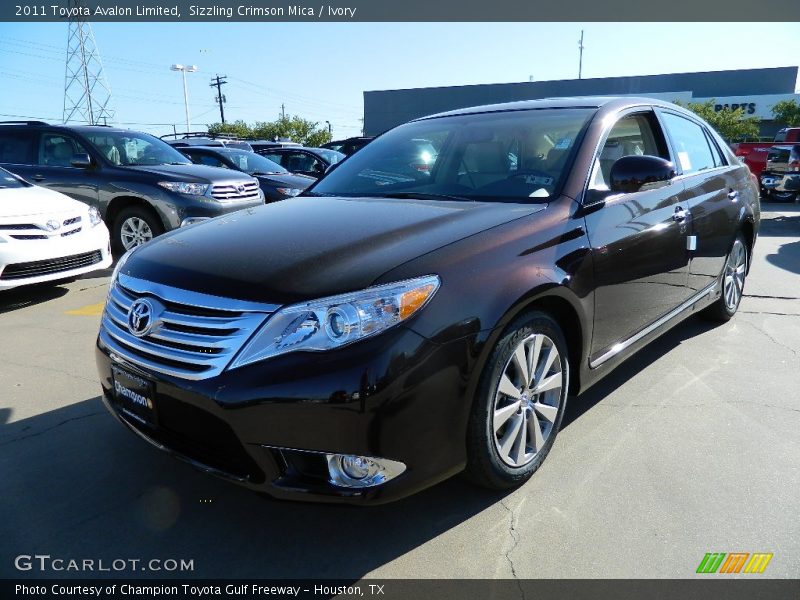 Sizzling Crimson Mica / Ivory 2011 Toyota Avalon Limited