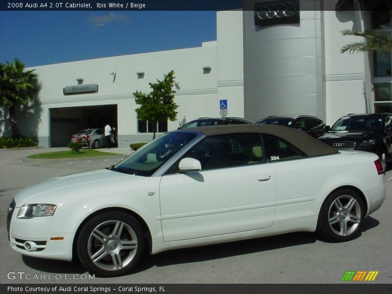 Ibis White / Beige 2008 Audi A4 2.0T Cabriolet