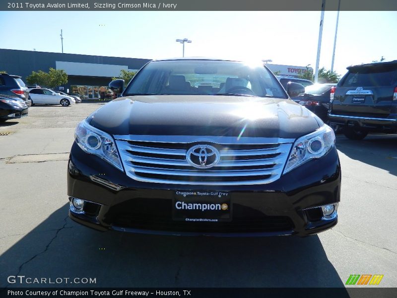 Sizzling Crimson Mica / Ivory 2011 Toyota Avalon Limited