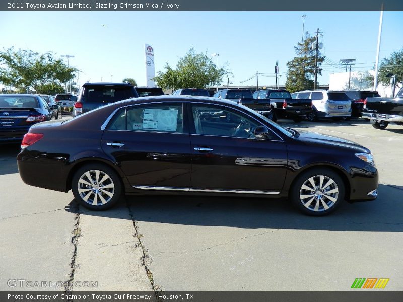 Sizzling Crimson Mica / Ivory 2011 Toyota Avalon Limited