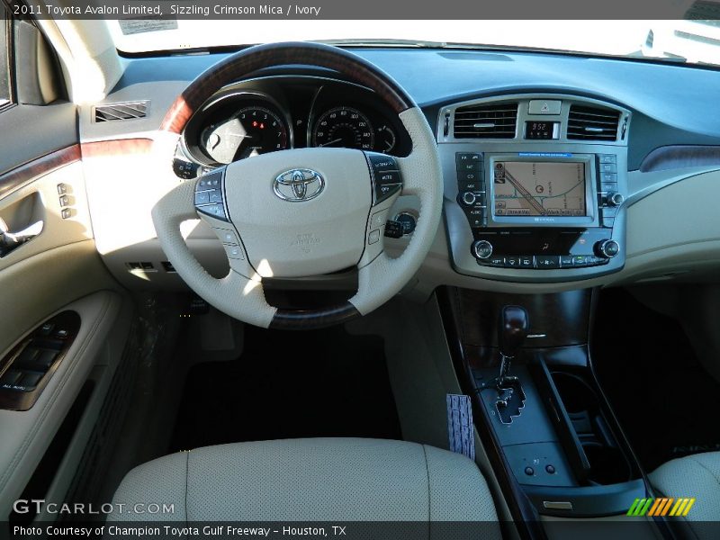 Sizzling Crimson Mica / Ivory 2011 Toyota Avalon Limited