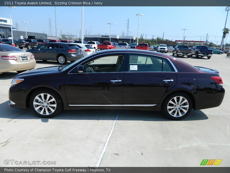 Sizzling Crimson Mica / Ivory 2011 Toyota Avalon Limited