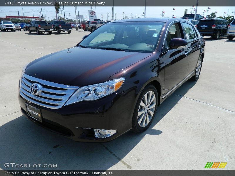 Sizzling Crimson Mica / Ivory 2011 Toyota Avalon Limited