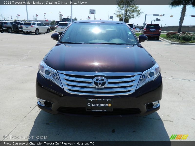 Sizzling Crimson Mica / Ivory 2011 Toyota Avalon Limited