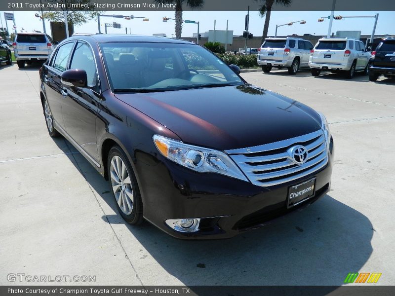 Sizzling Crimson Mica / Ivory 2011 Toyota Avalon Limited