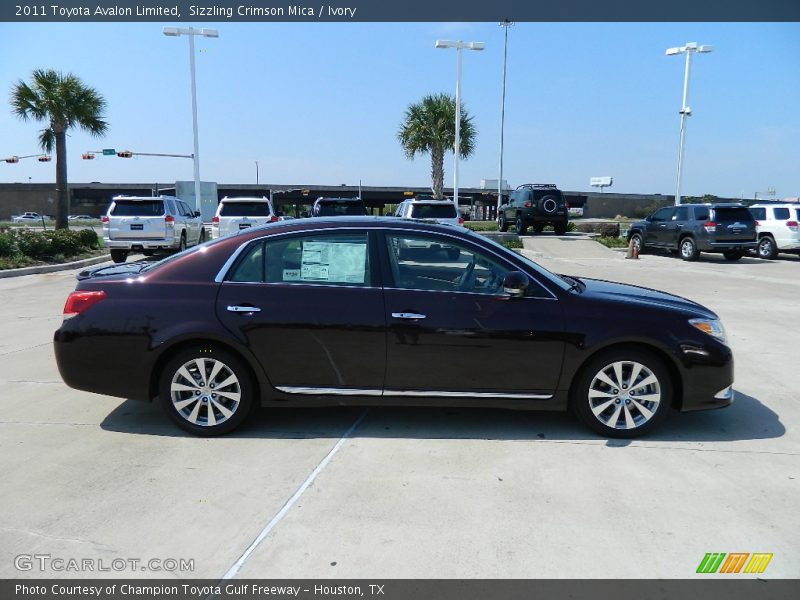Sizzling Crimson Mica / Ivory 2011 Toyota Avalon Limited