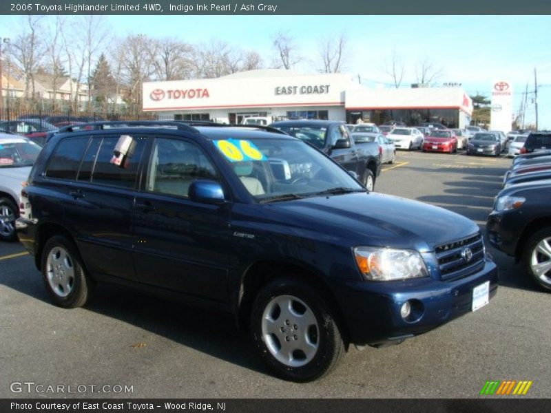 Indigo Ink Pearl / Ash Gray 2006 Toyota Highlander Limited 4WD