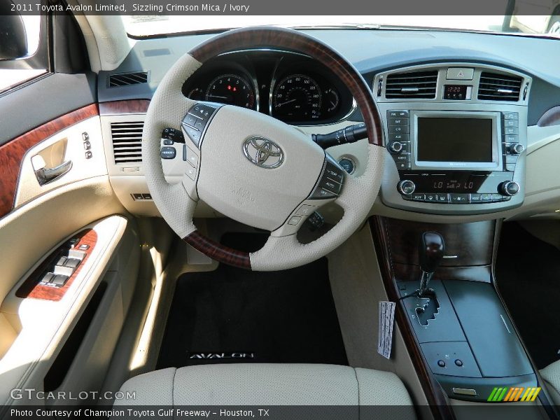 Sizzling Crimson Mica / Ivory 2011 Toyota Avalon Limited
