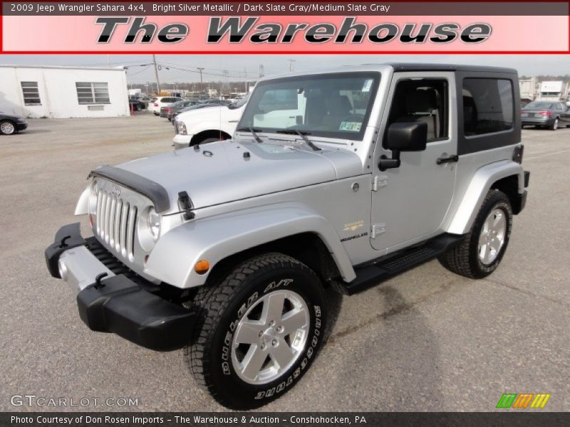 Bright Silver Metallic / Dark Slate Gray/Medium Slate Gray 2009 Jeep Wrangler Sahara 4x4