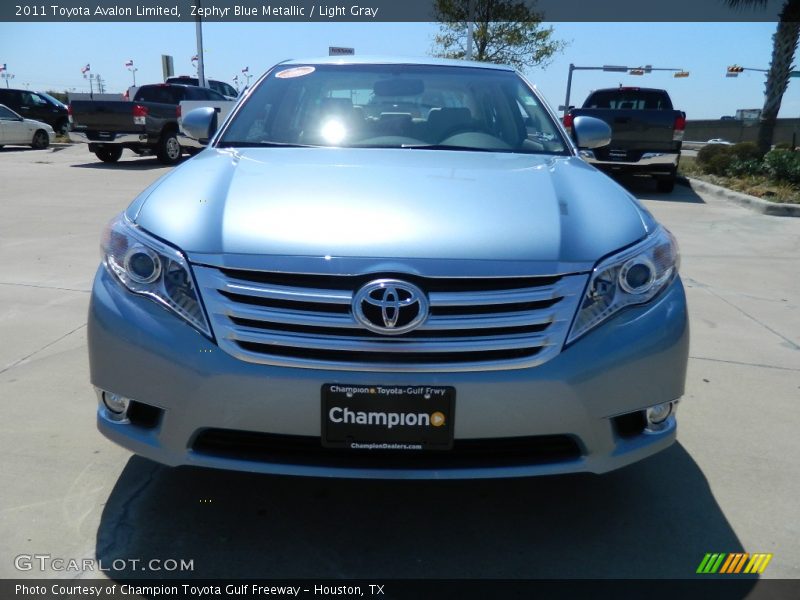 Zephyr Blue Metallic / Light Gray 2011 Toyota Avalon Limited