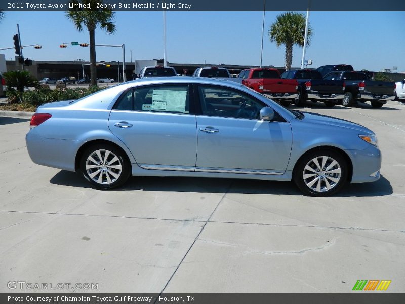Zephyr Blue Metallic / Light Gray 2011 Toyota Avalon Limited