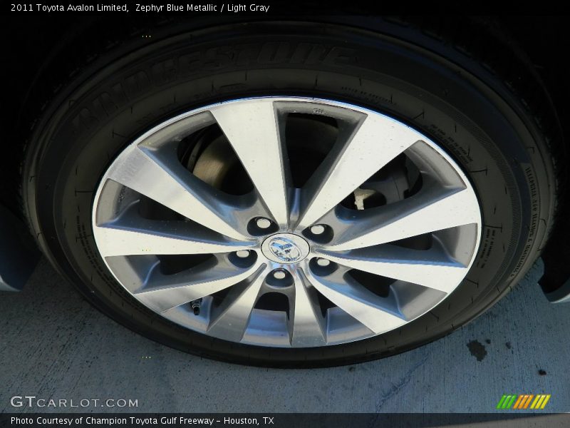 Zephyr Blue Metallic / Light Gray 2011 Toyota Avalon Limited