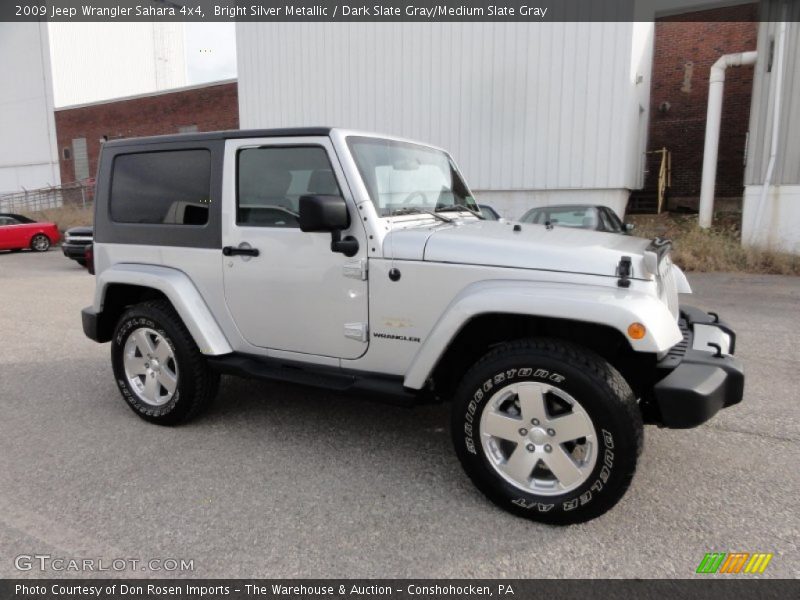 Bright Silver Metallic / Dark Slate Gray/Medium Slate Gray 2009 Jeep Wrangler Sahara 4x4