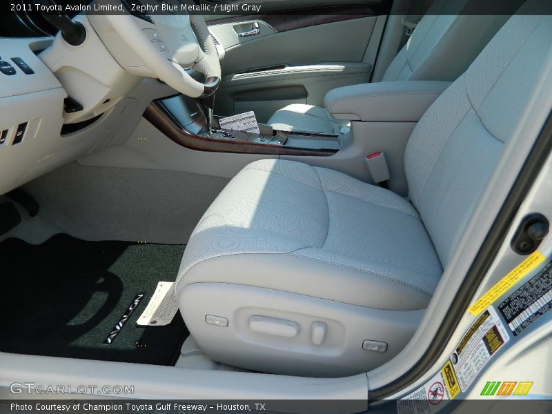 Zephyr Blue Metallic / Light Gray 2011 Toyota Avalon Limited