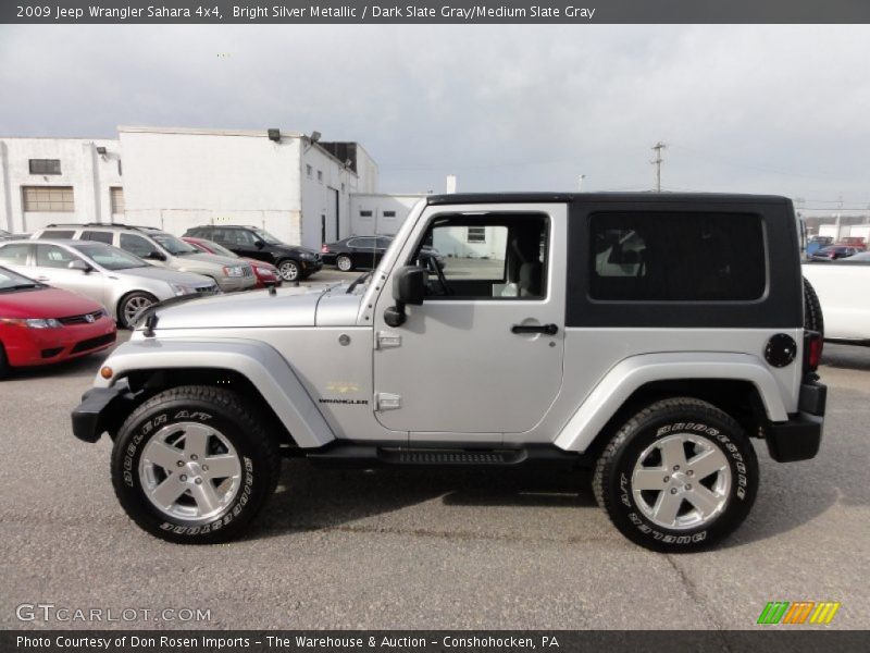 Bright Silver Metallic / Dark Slate Gray/Medium Slate Gray 2009 Jeep Wrangler Sahara 4x4