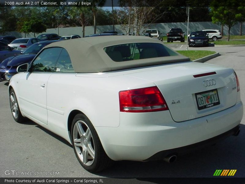 Ibis White / Beige 2008 Audi A4 2.0T Cabriolet