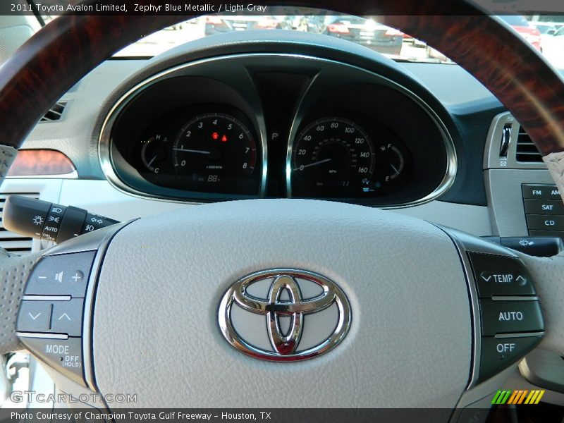 Zephyr Blue Metallic / Light Gray 2011 Toyota Avalon Limited