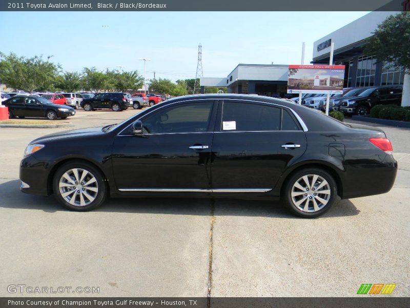 Black / Black/Bordeaux 2011 Toyota Avalon Limited