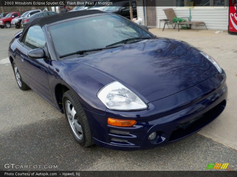 Flash Blue Pearl / Midnight 2003 Mitsubishi Eclipse Spyder GS